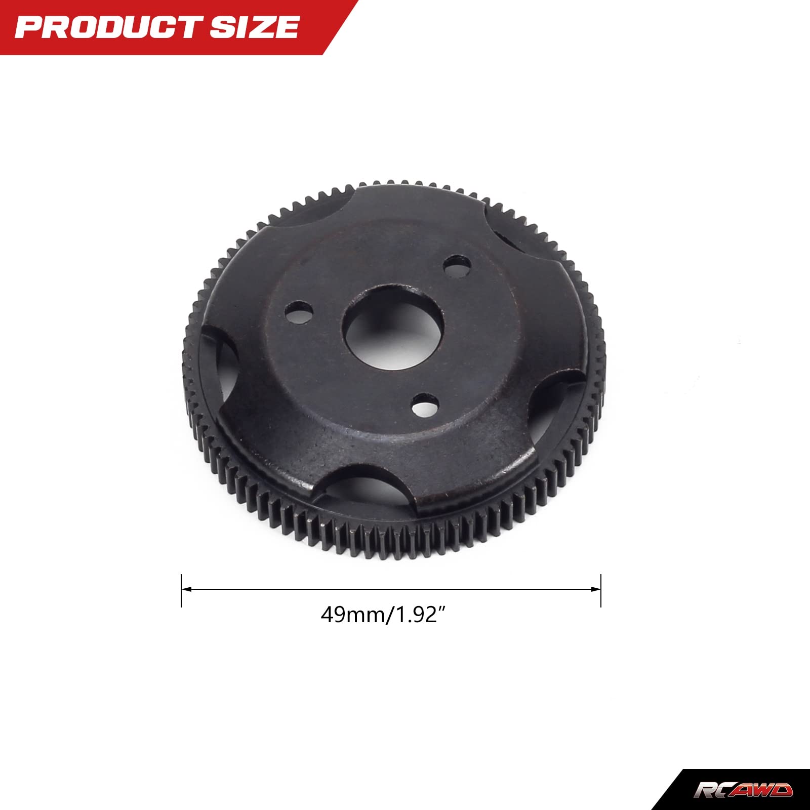 Amazon.com: RCAWD 90T 48P Spur Gear, RC Metal Spur Gear for